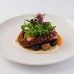 Chicken and Fish Grilled octopus